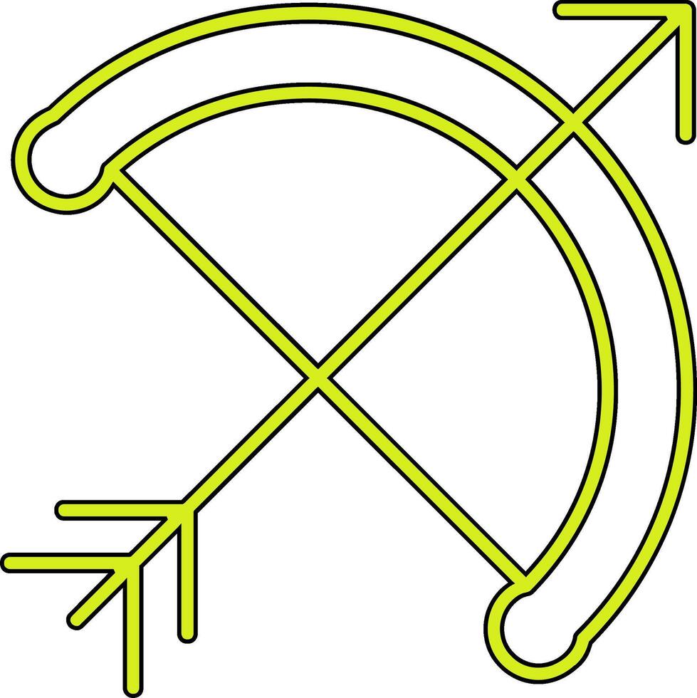 Bow And Arrow Vector Icon