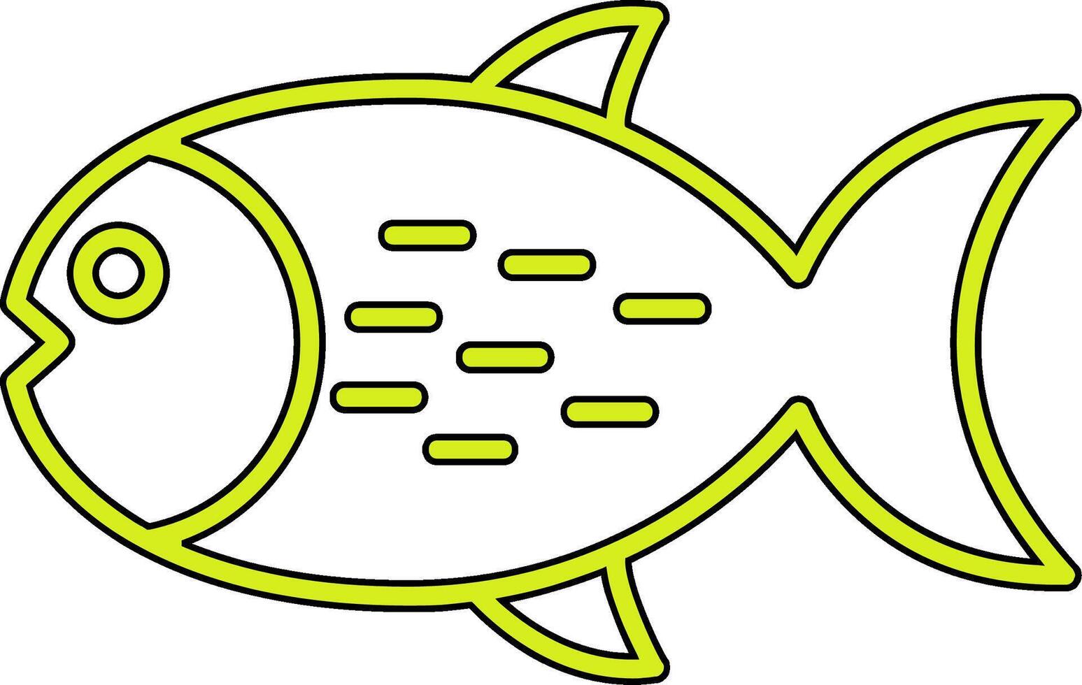 icono de vector de pescado