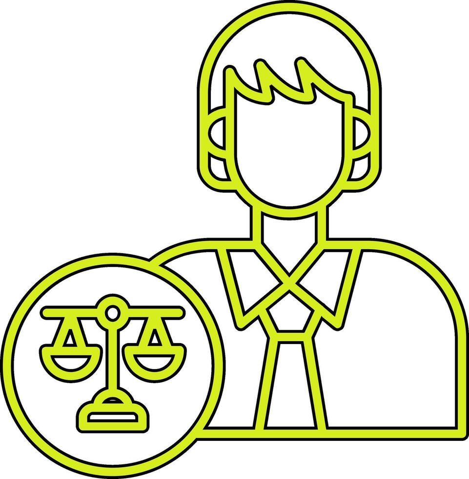 Lawyer Vector Icon