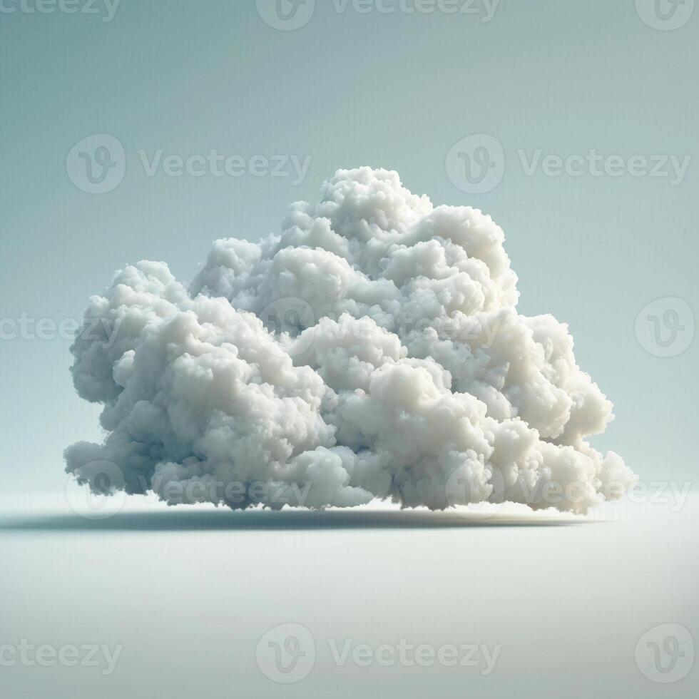 AI generated clouds on a gray background photo