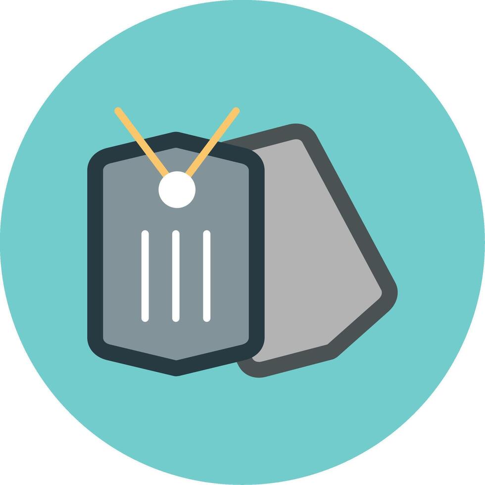Dog Tag Vector Icon
