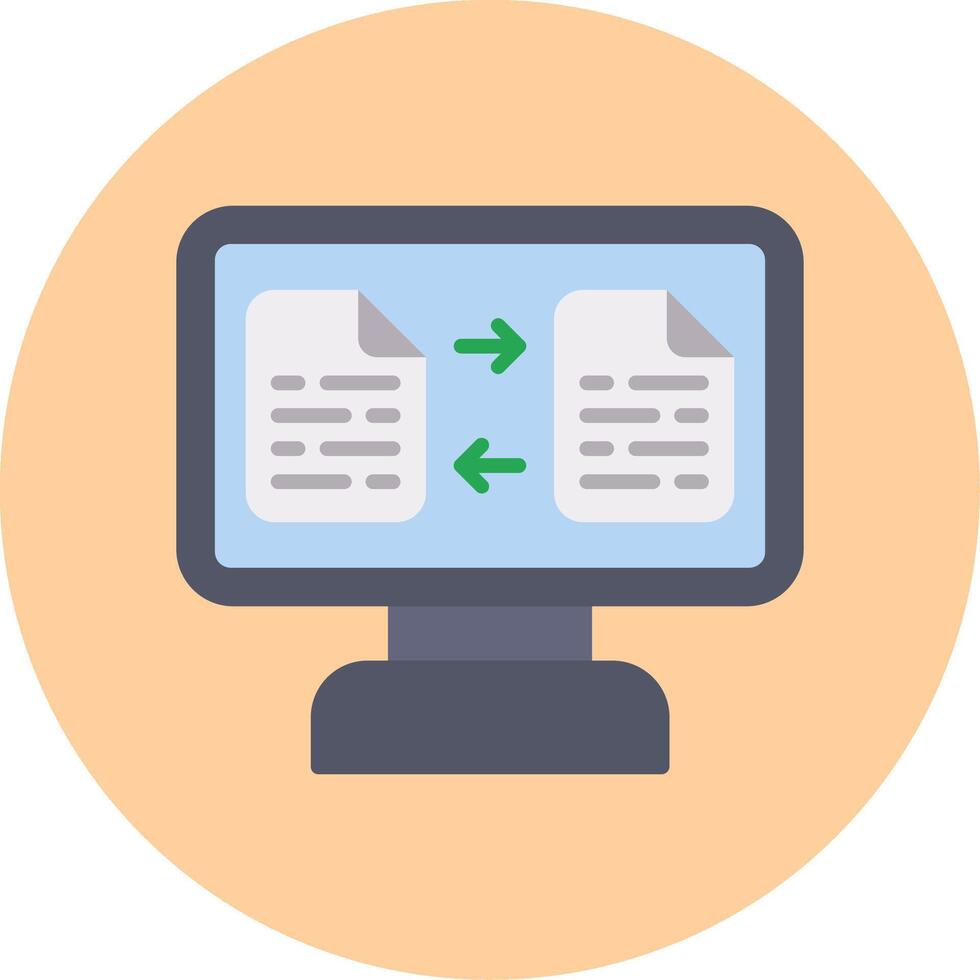 File Transfer Vector Icon