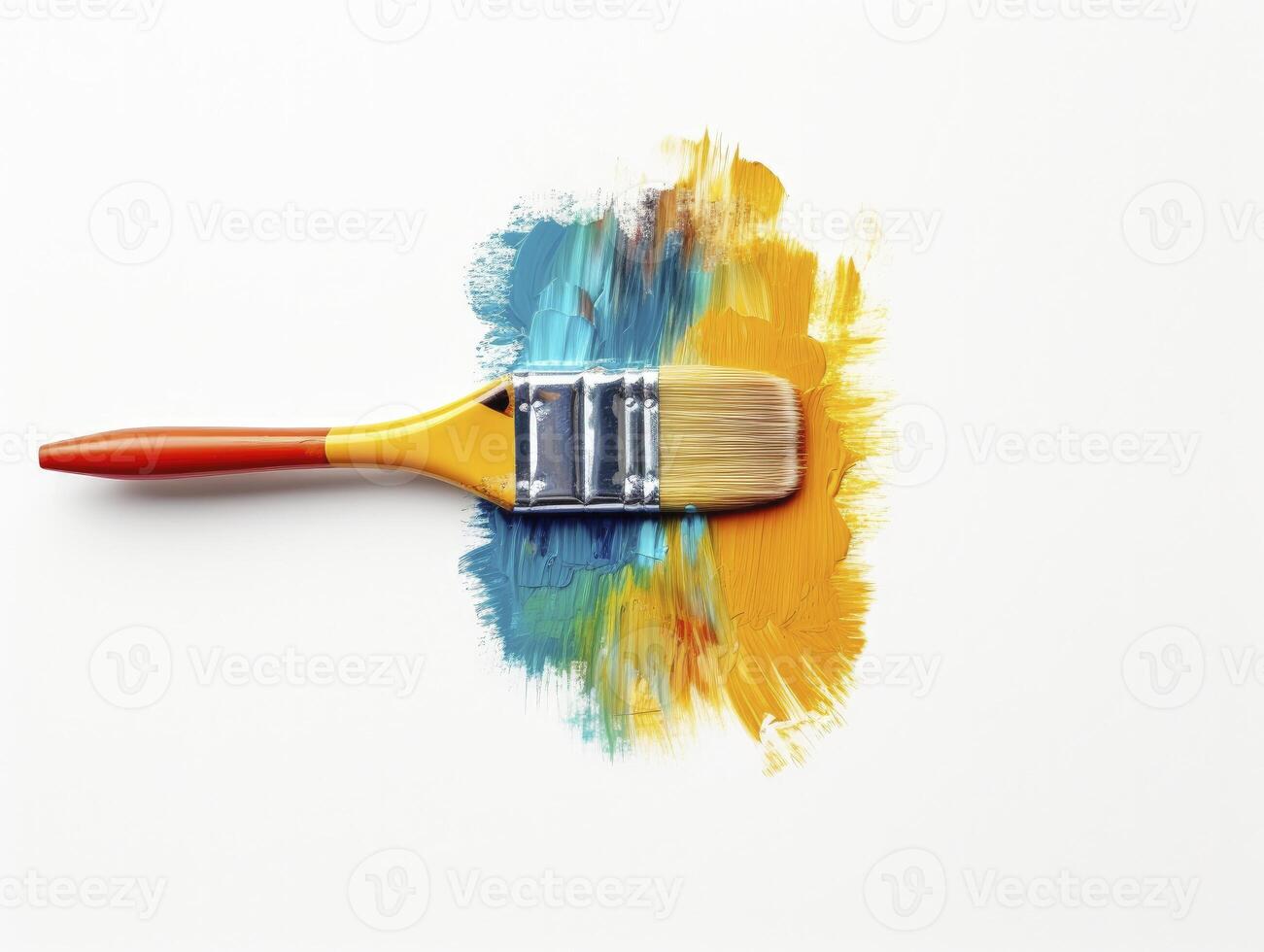 AI generated Paintbrush isolated white background. AI Generated photo