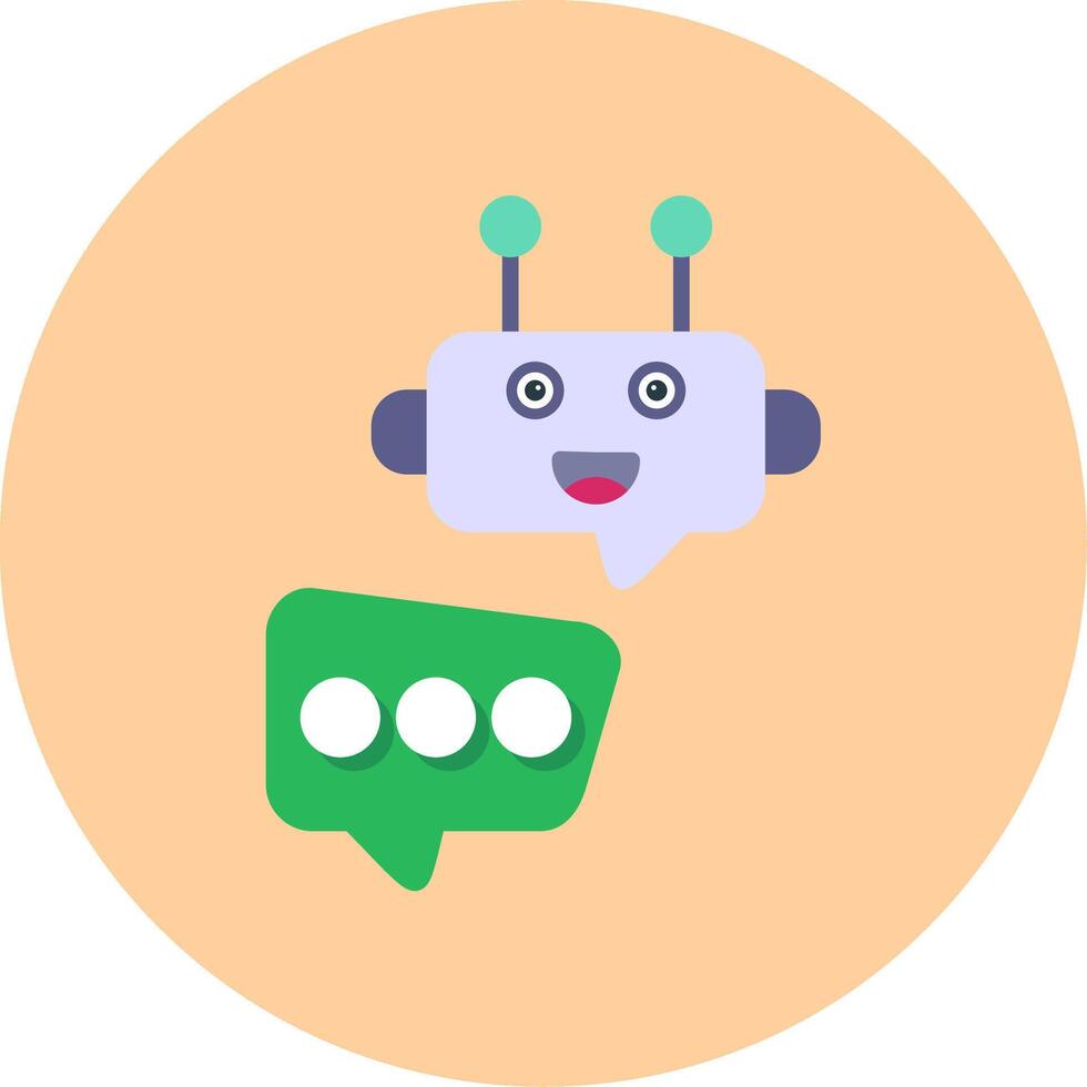 Robot Chat Vector Icon