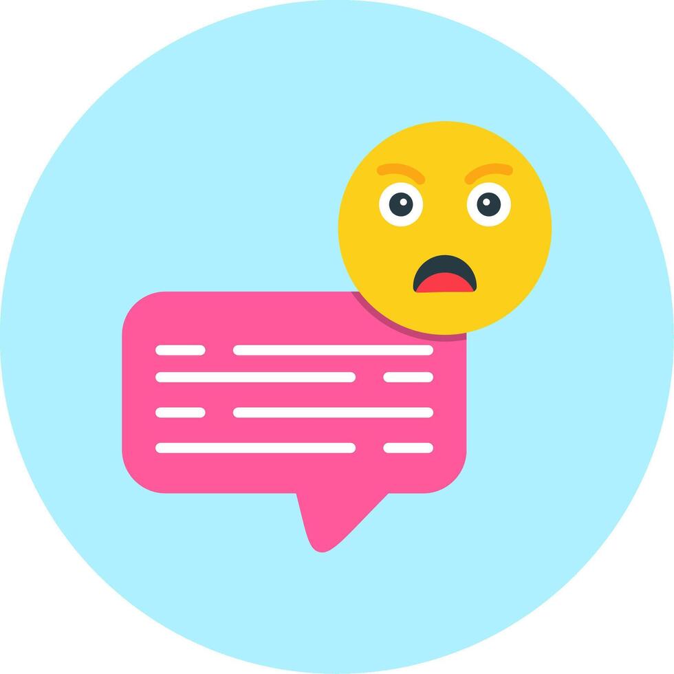 Angry Chat Vector Icon