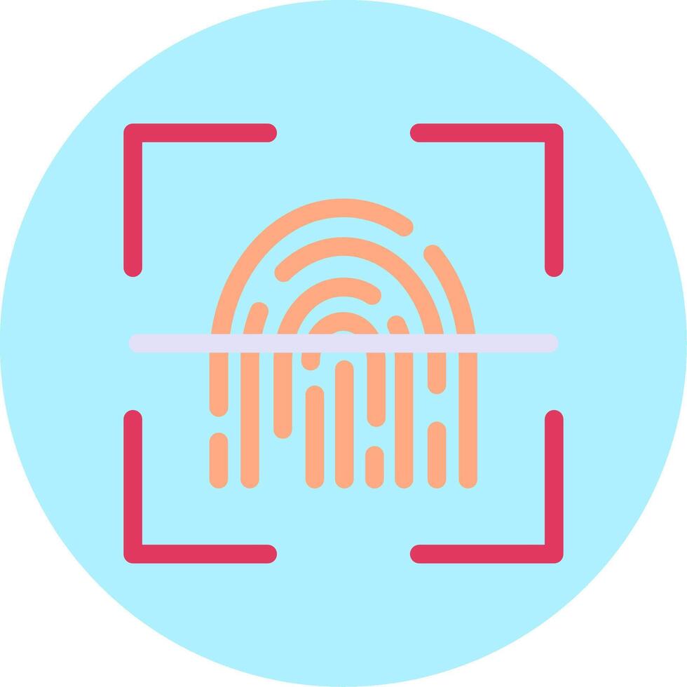 Fingerprint Scanner Vector Icon