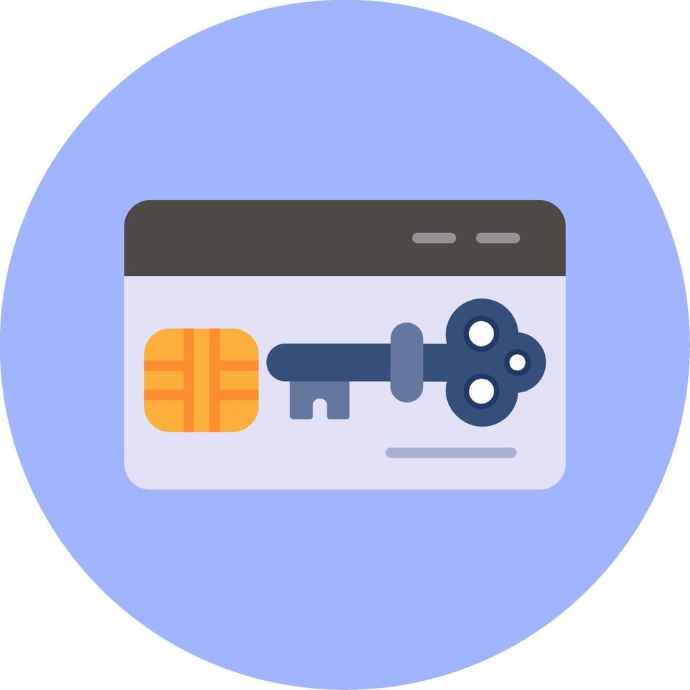 Key Card Vector Icon