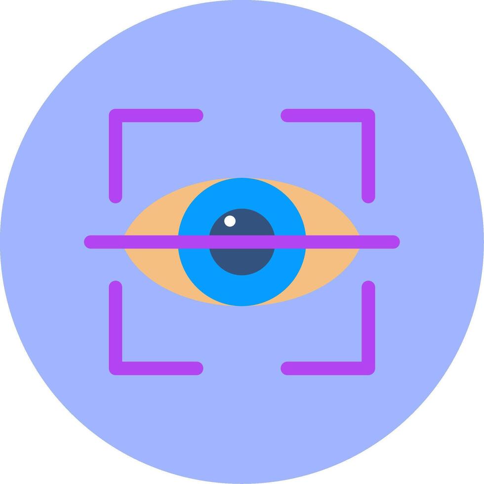 de retina escáner vector icono