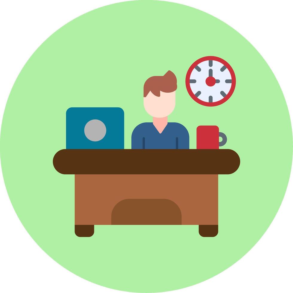 Workaholic Vector Icon