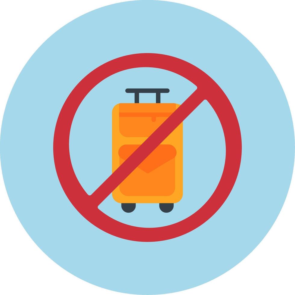 No Travelling Vector Icon