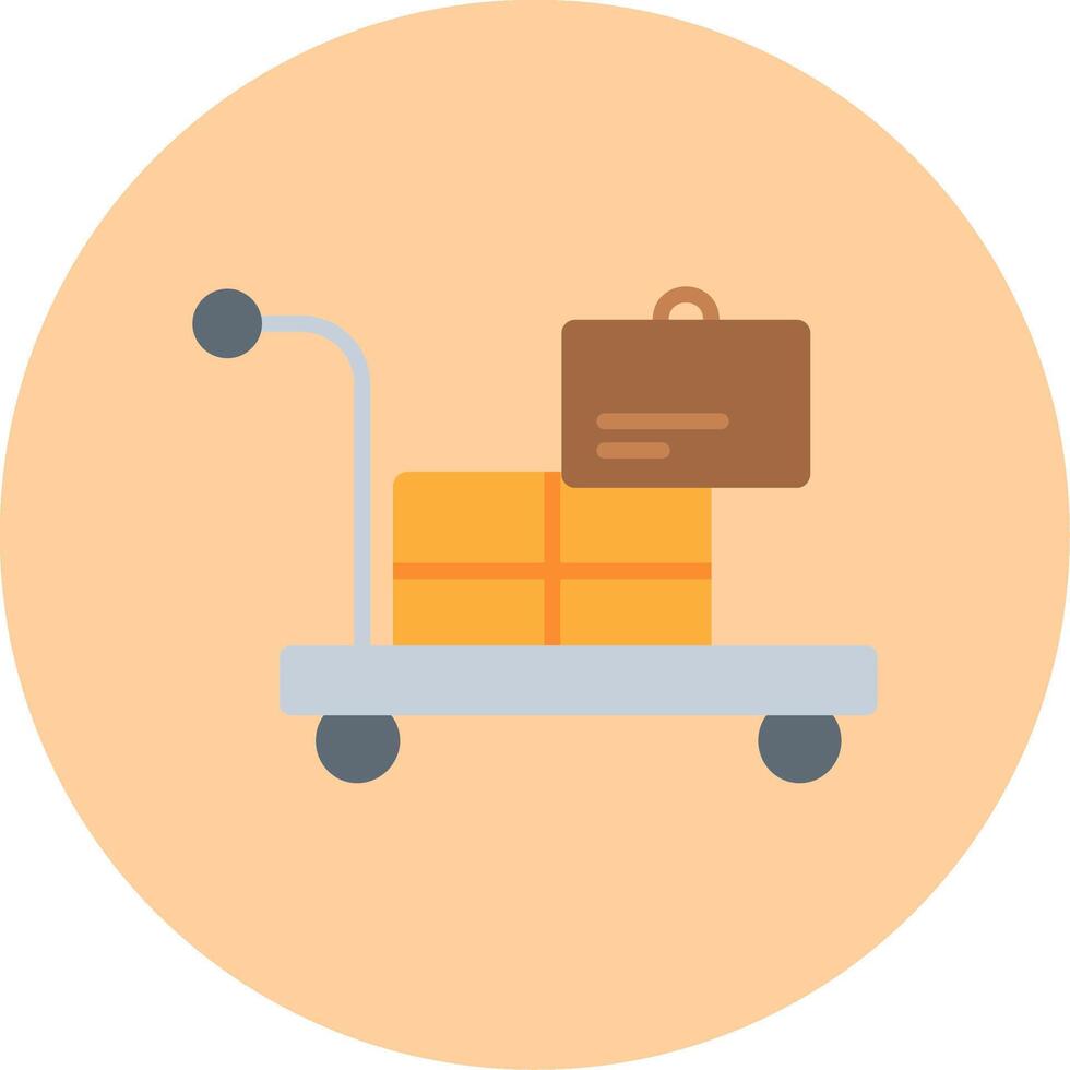 Airport Cart Vector Icon