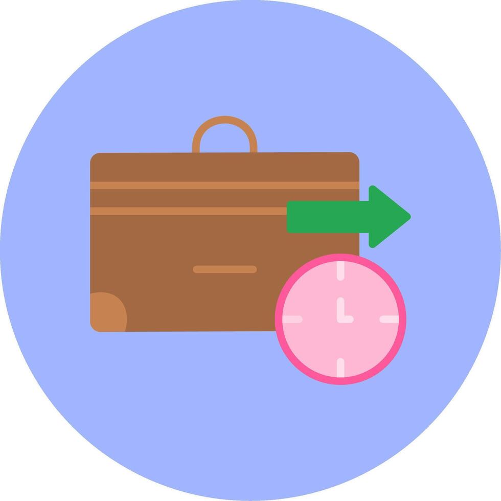 Business Trip Vector Icon