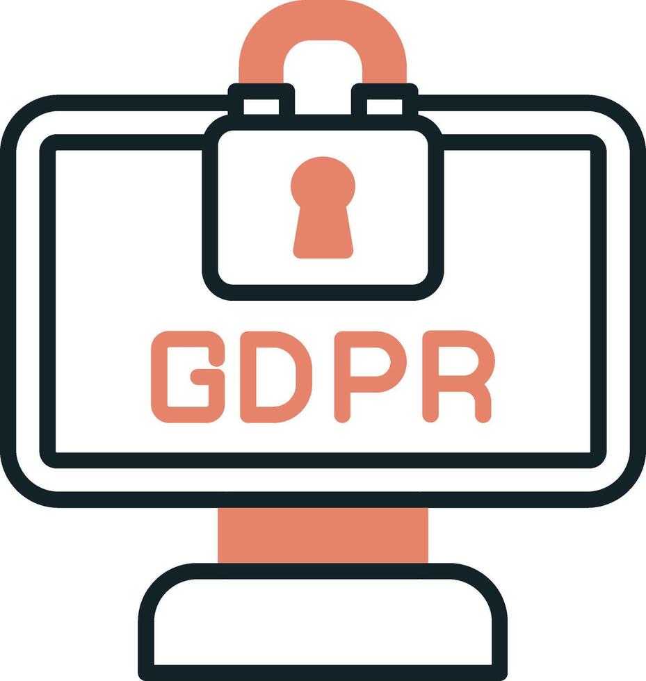 gdpr vector icono