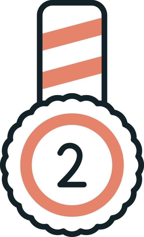 Second Place Vector Icon