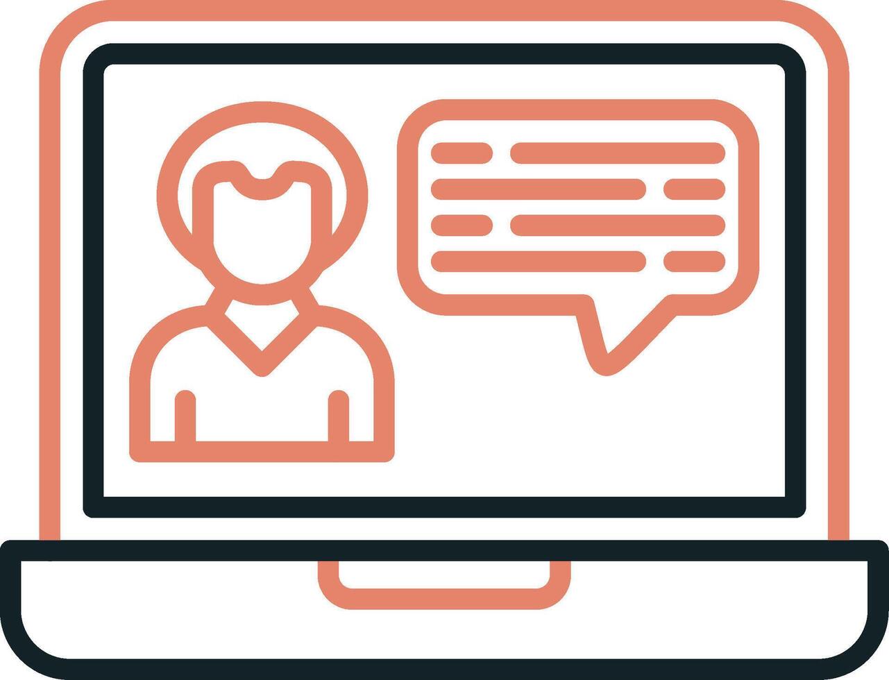 Video Call Chat Vector Icon