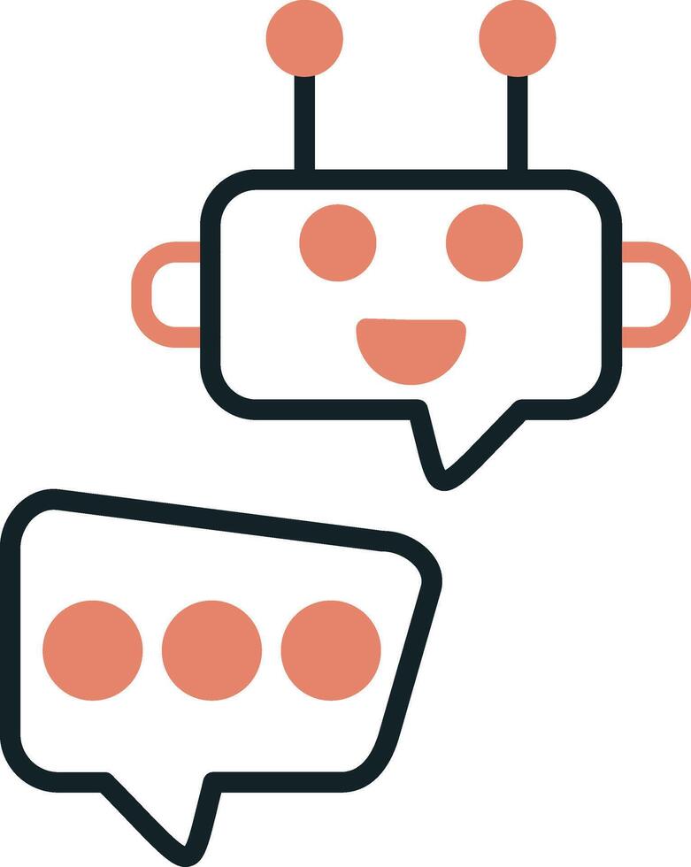 Robot Chat Vector Icon