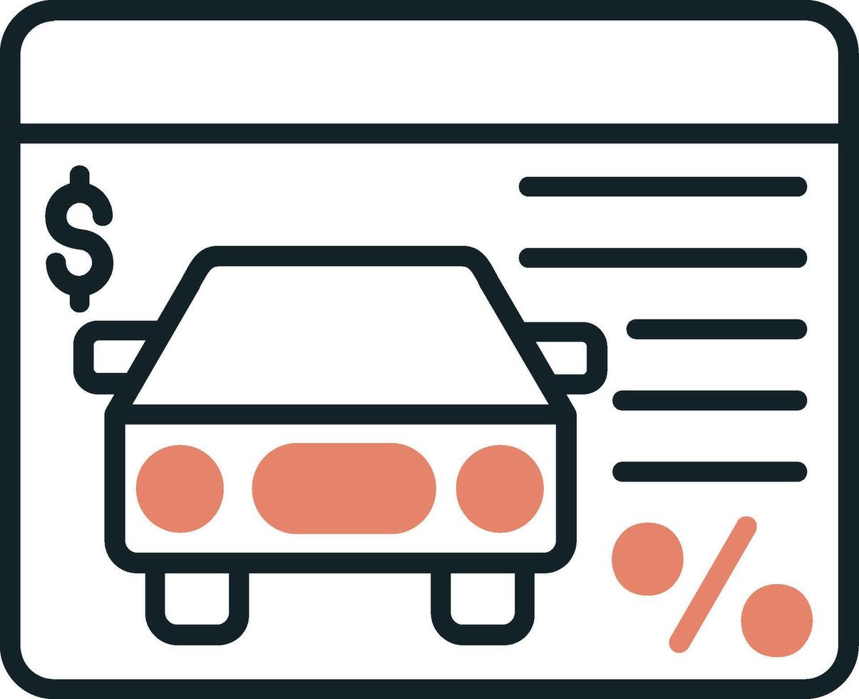 Car Loan Vector Icon