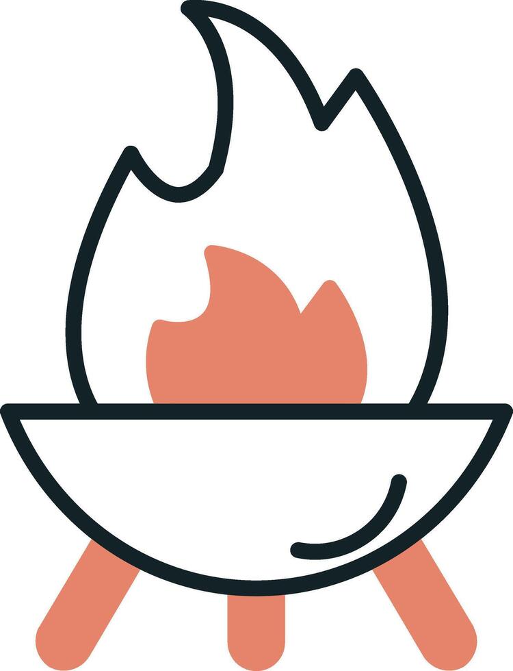 Firepit Vector Icon