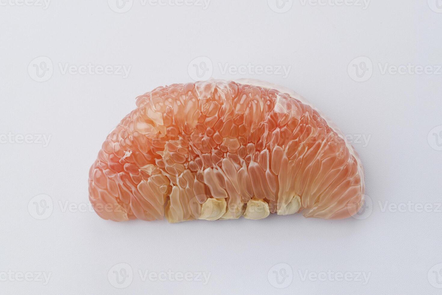 Grapefruit on White Table photo