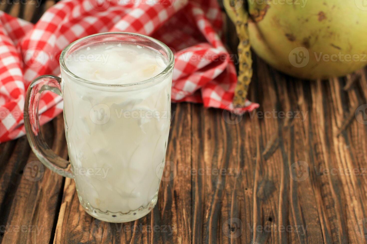 Es Kelapa Muda or Young Coconut Ice photo