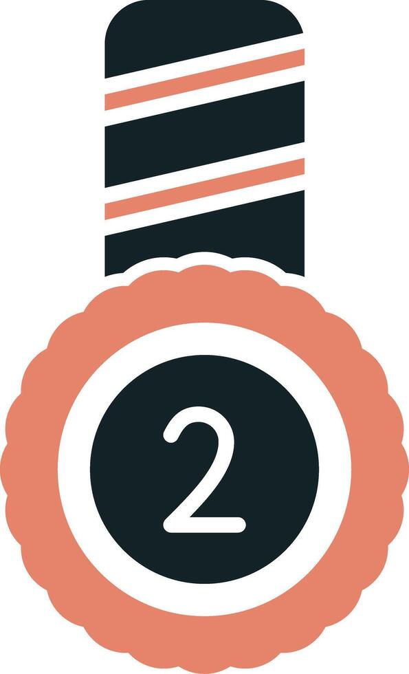 Second Place Vector Icon