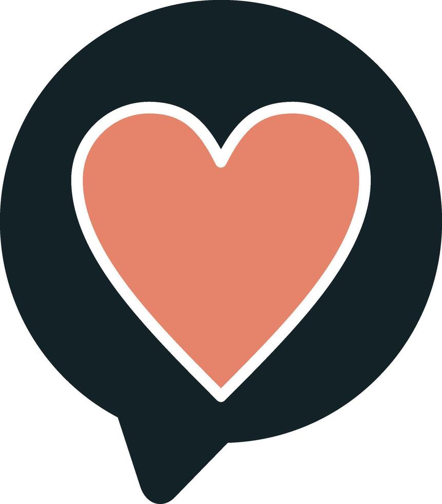 Love Chat Vector Icon