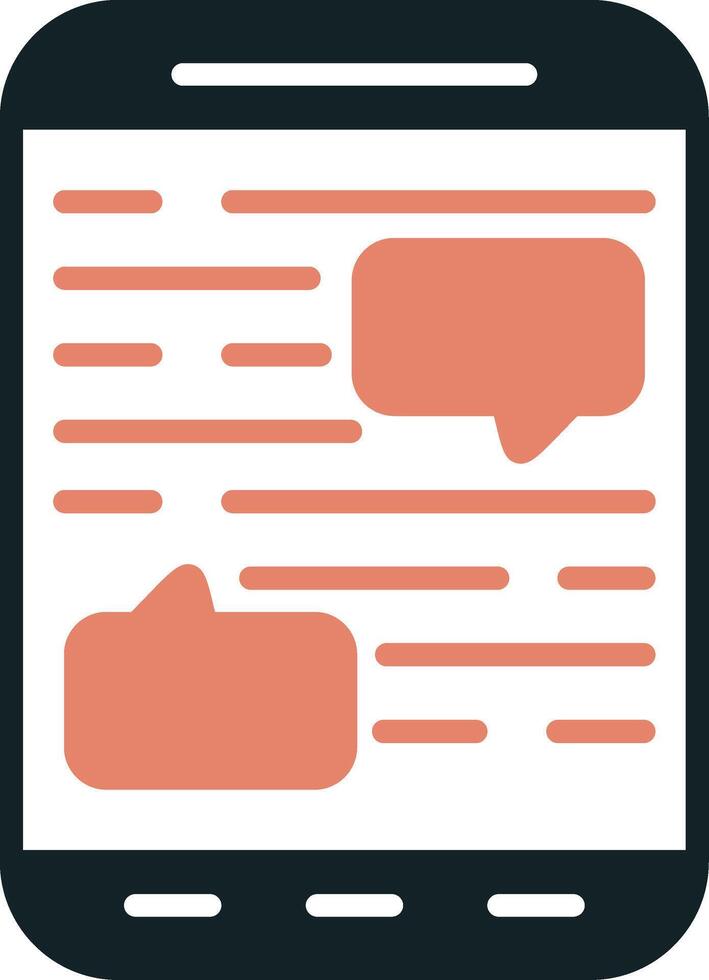 Mobile Chat Vector Icon