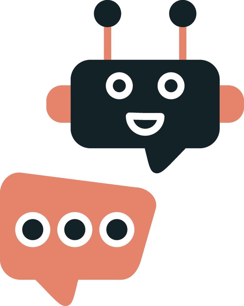 Robot Chat Vector Icon