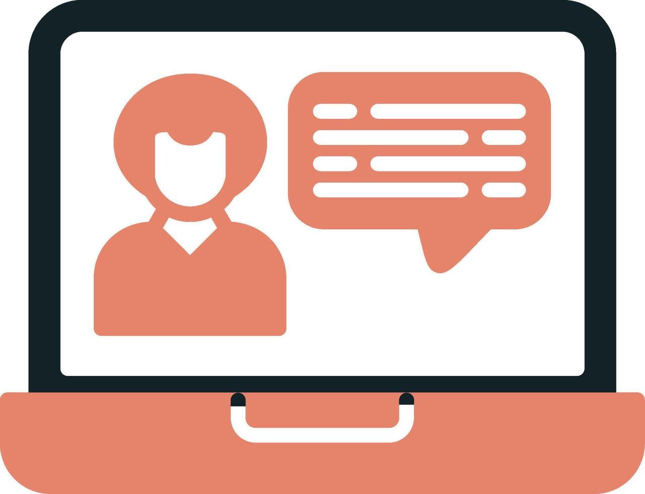 Video Call Chat Vector Icon