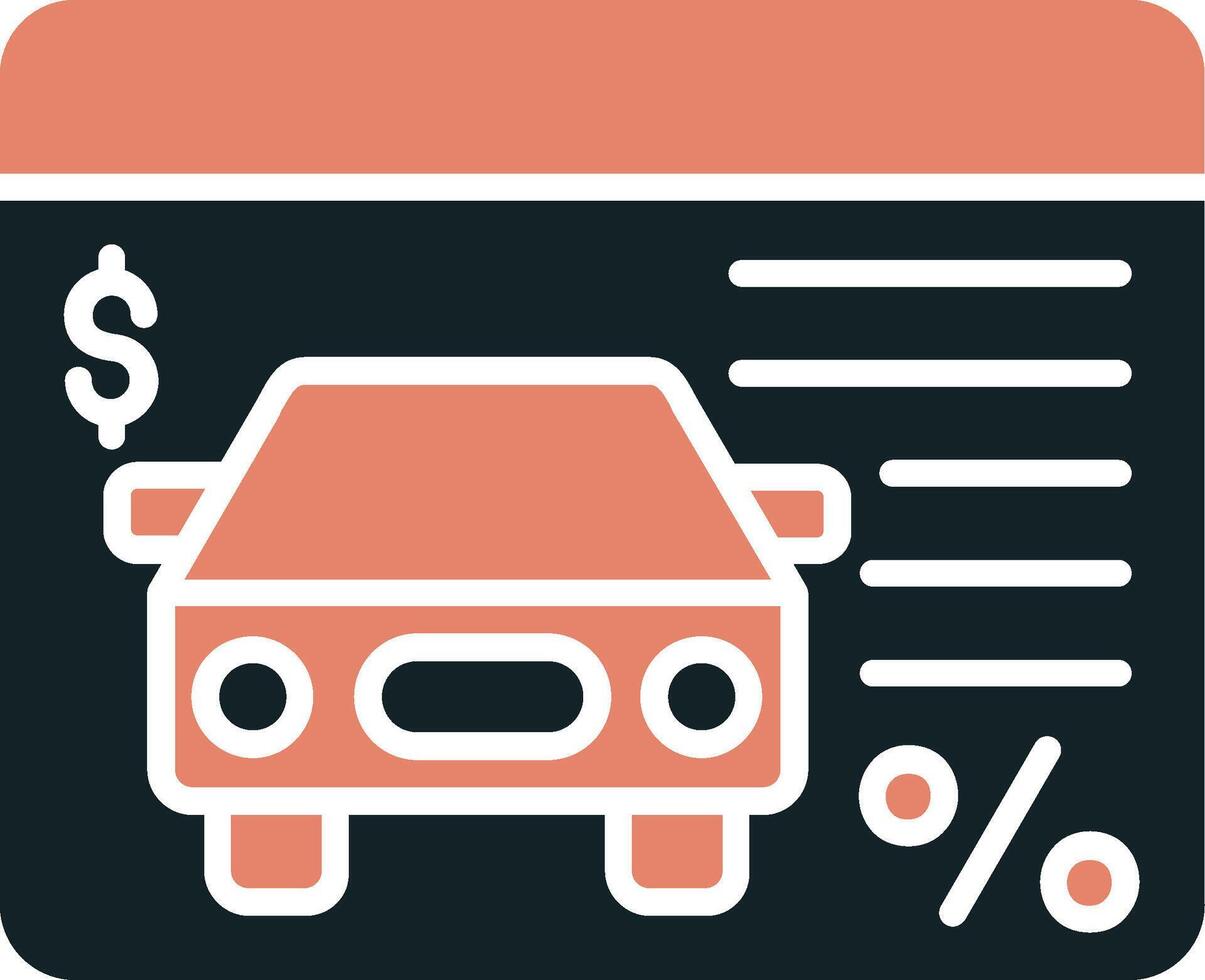 Car Loan Vector Icon