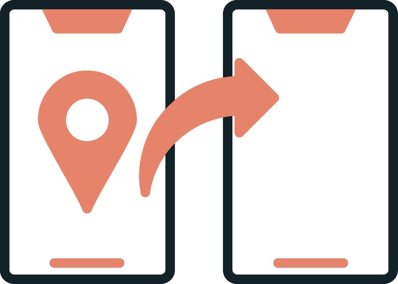 Share Location Vector Icon