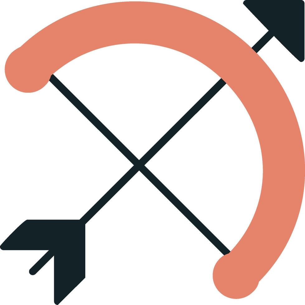Bow And Arrow Vector Icon