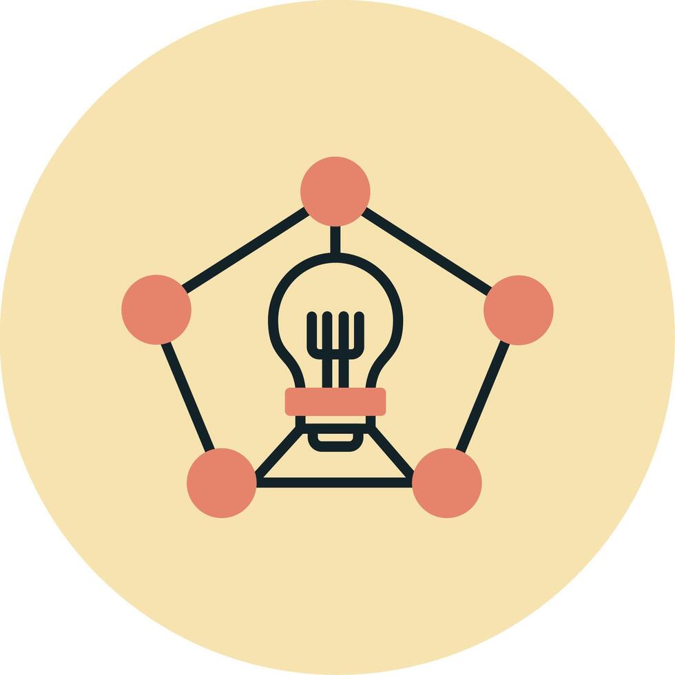 Mind Mapping Vector Icon
