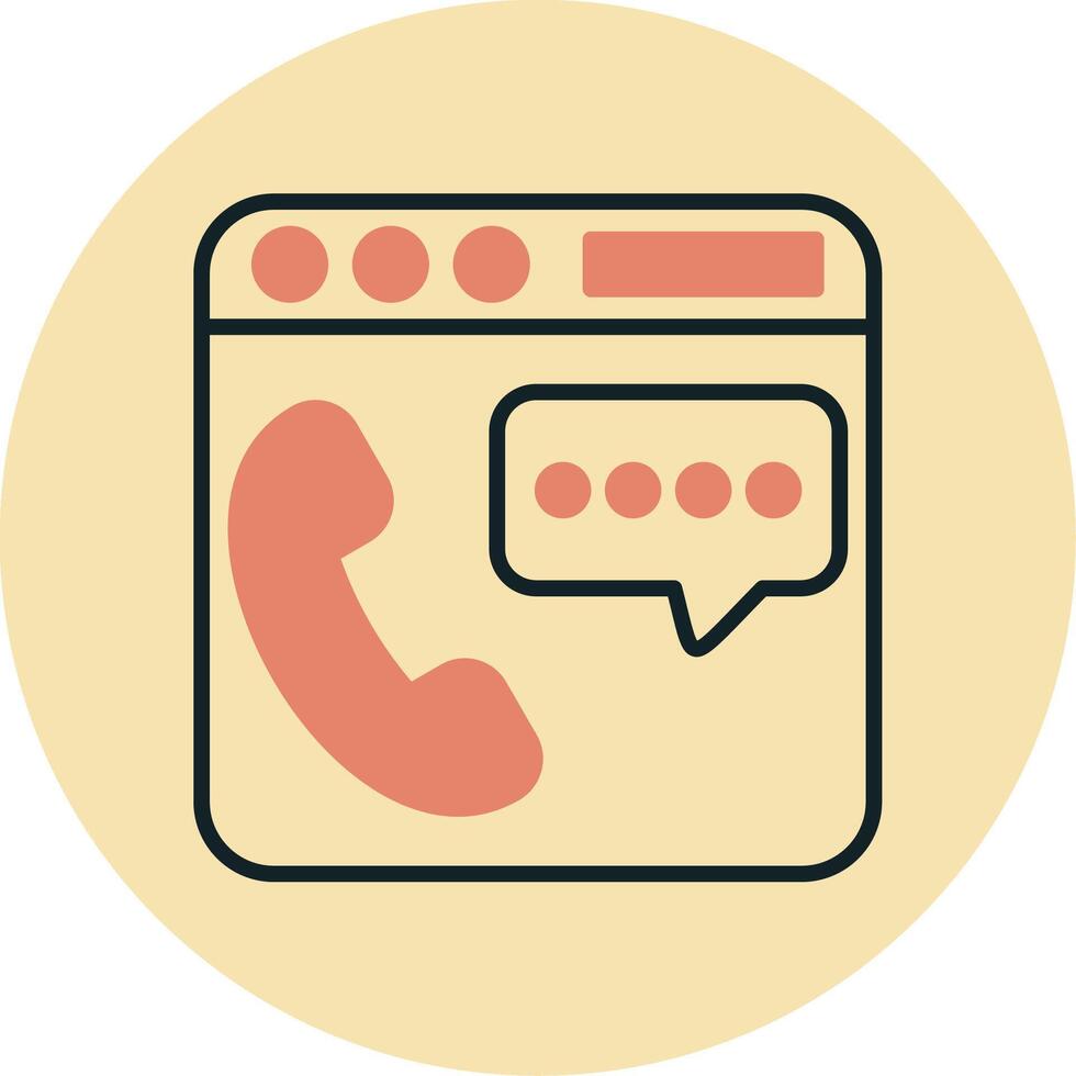 Phone Chat Vector Icon