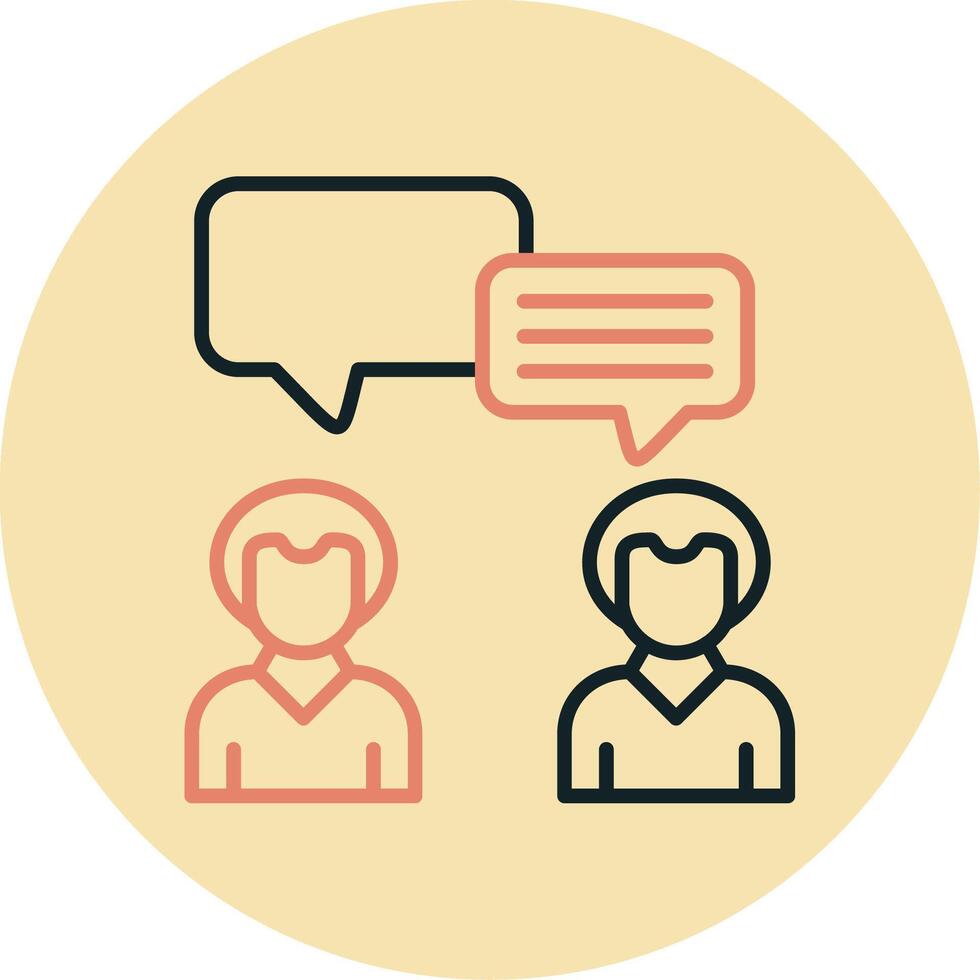 Couple Chat Vector Icon