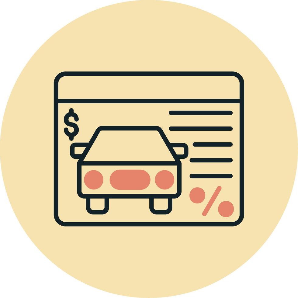 Car Loan Vector Icon