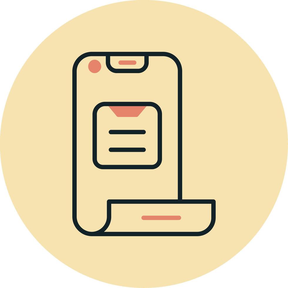 Folding Phone Vector Icon