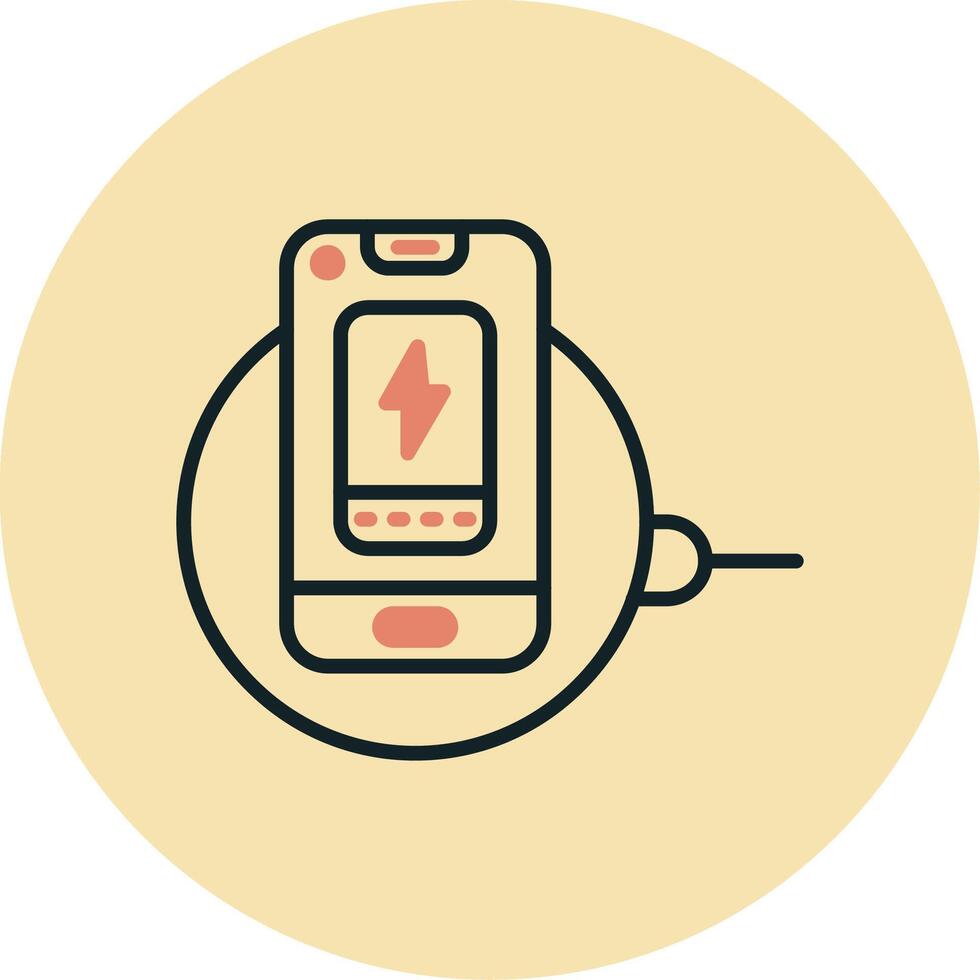 Wireless Charger Vector Icon