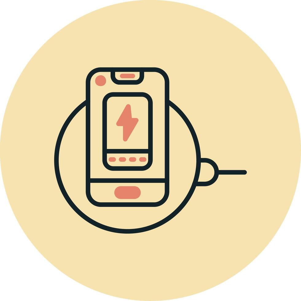 Wireless Charger Vector Icon