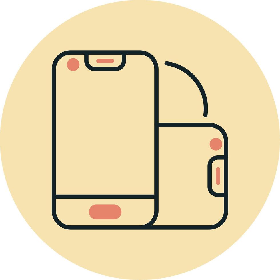 Foldable Smartphone Vector Icon