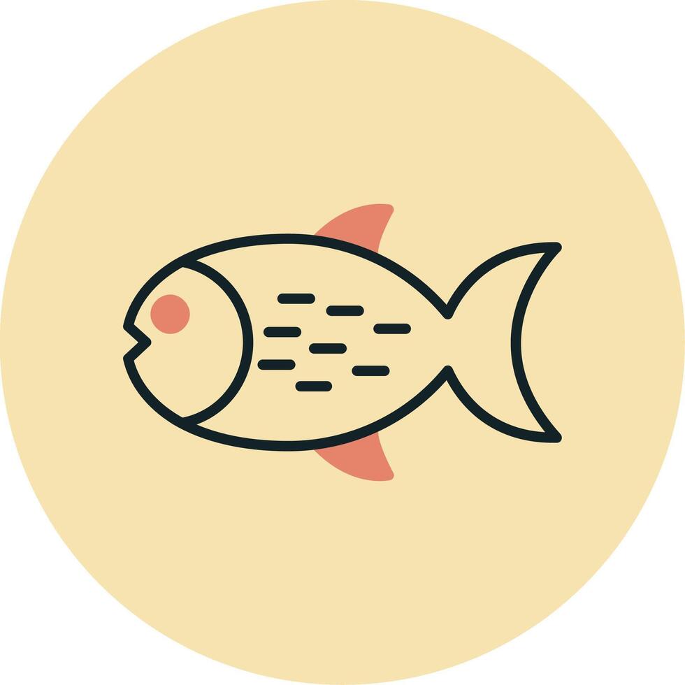 icono de vector de pescado