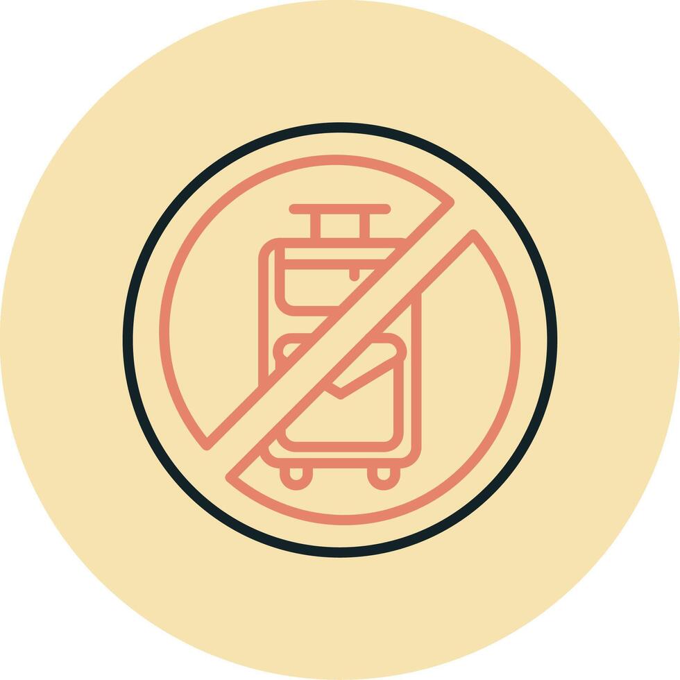 No Travelling Vector Icon