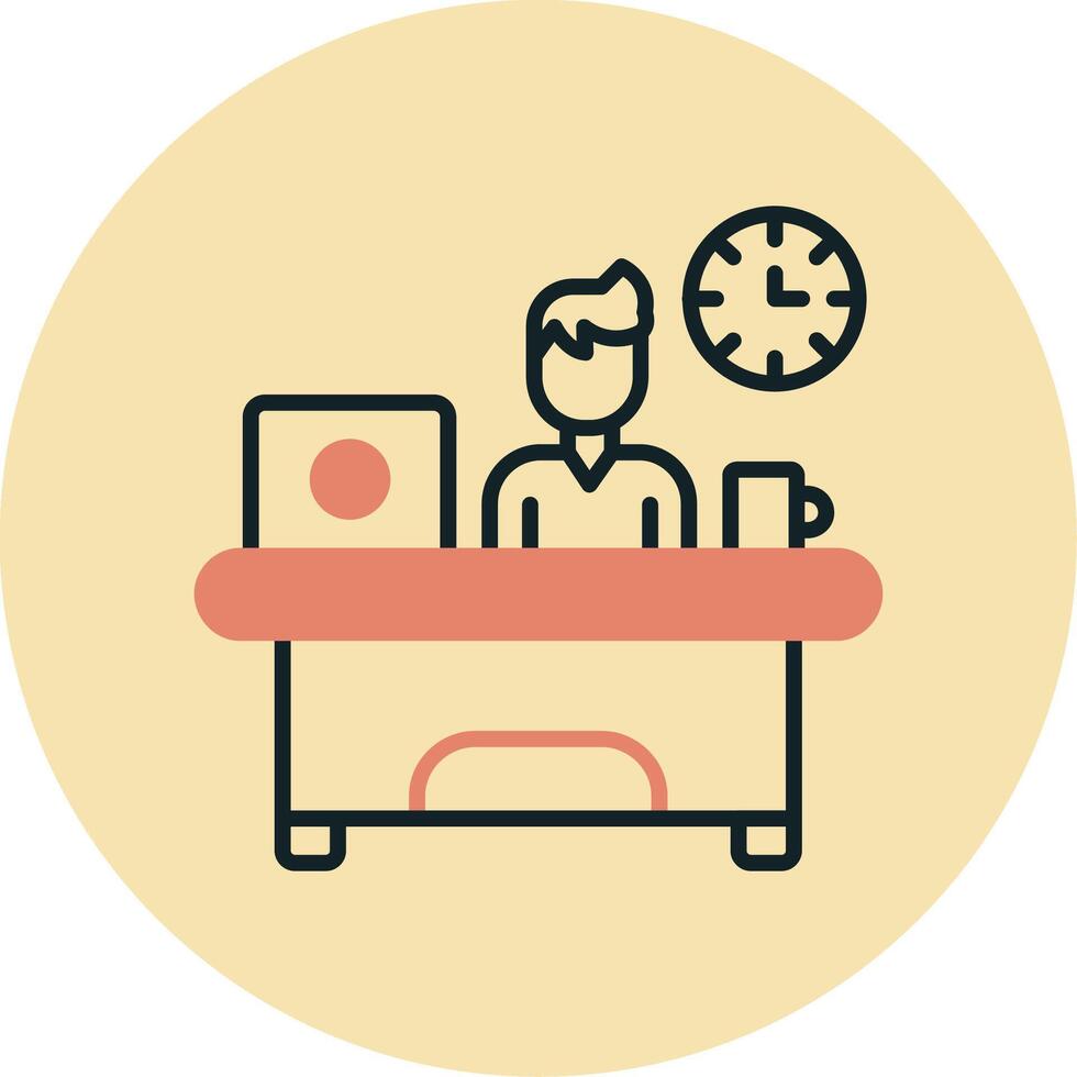 Workaholic Vector Icon