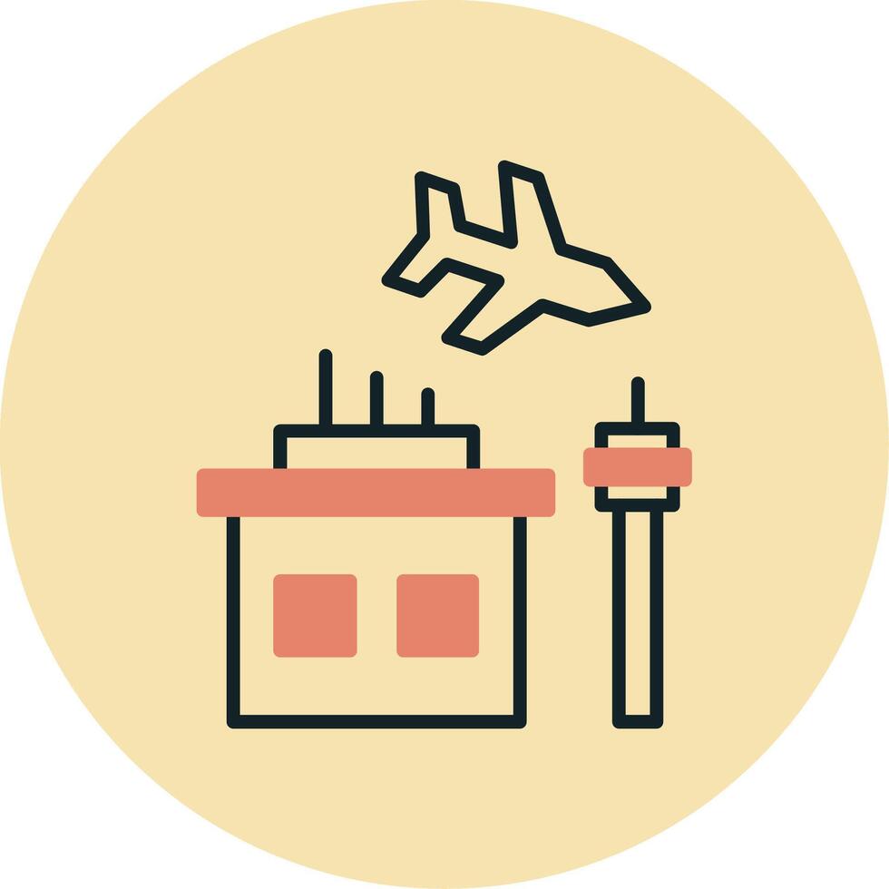 icono de vector de aeropuerto