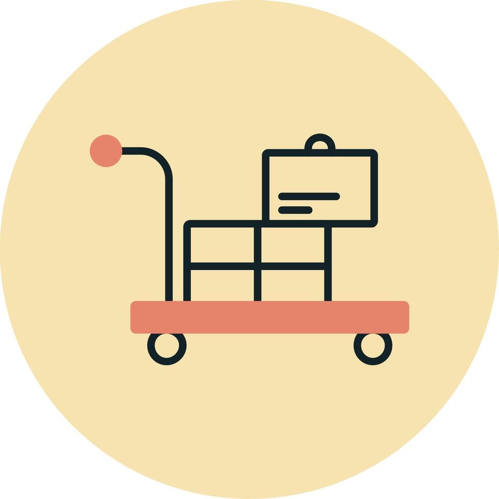 Airport Cart Vector Icon