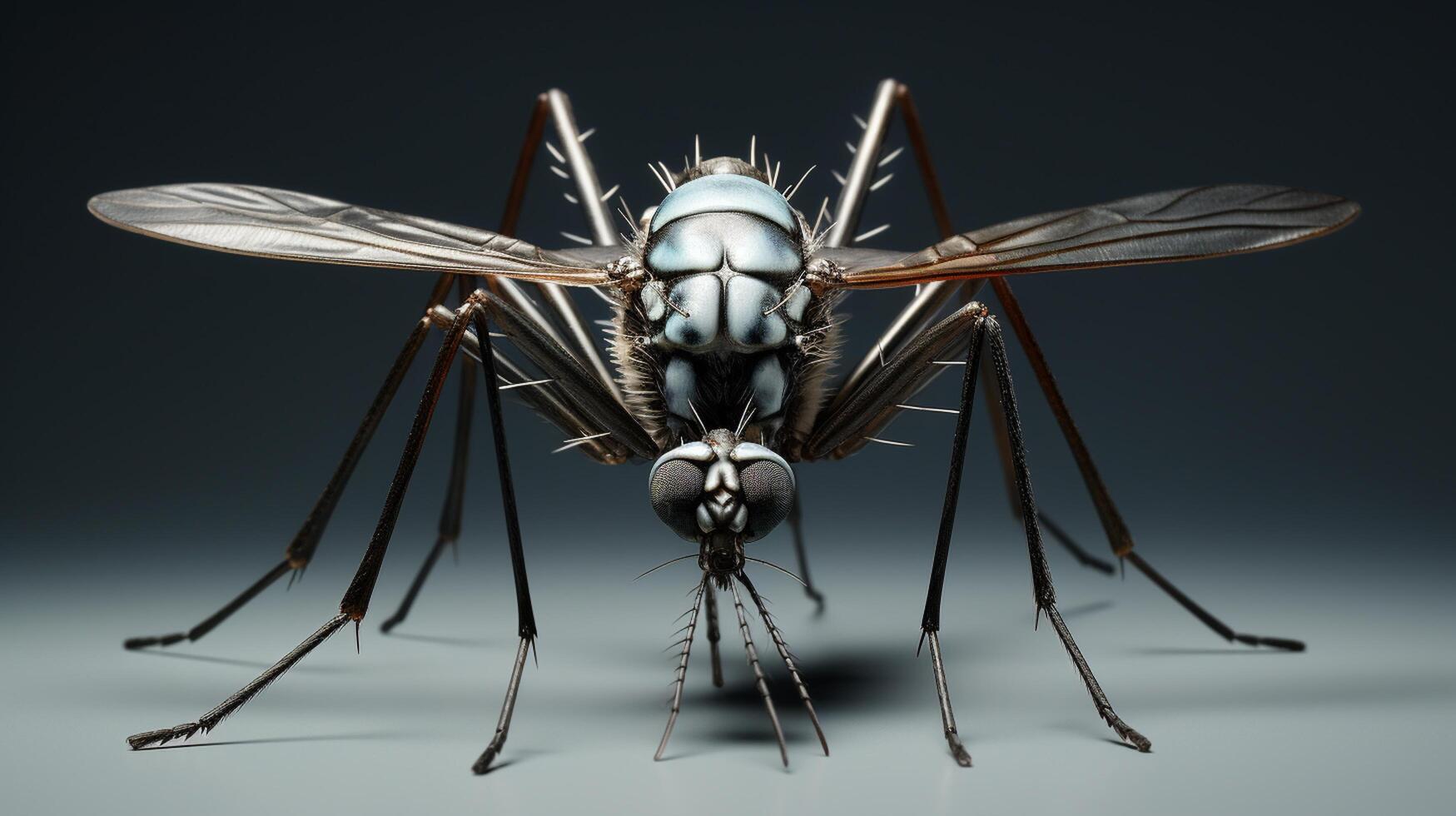 AI generated Nature Mosquito full view photography photo