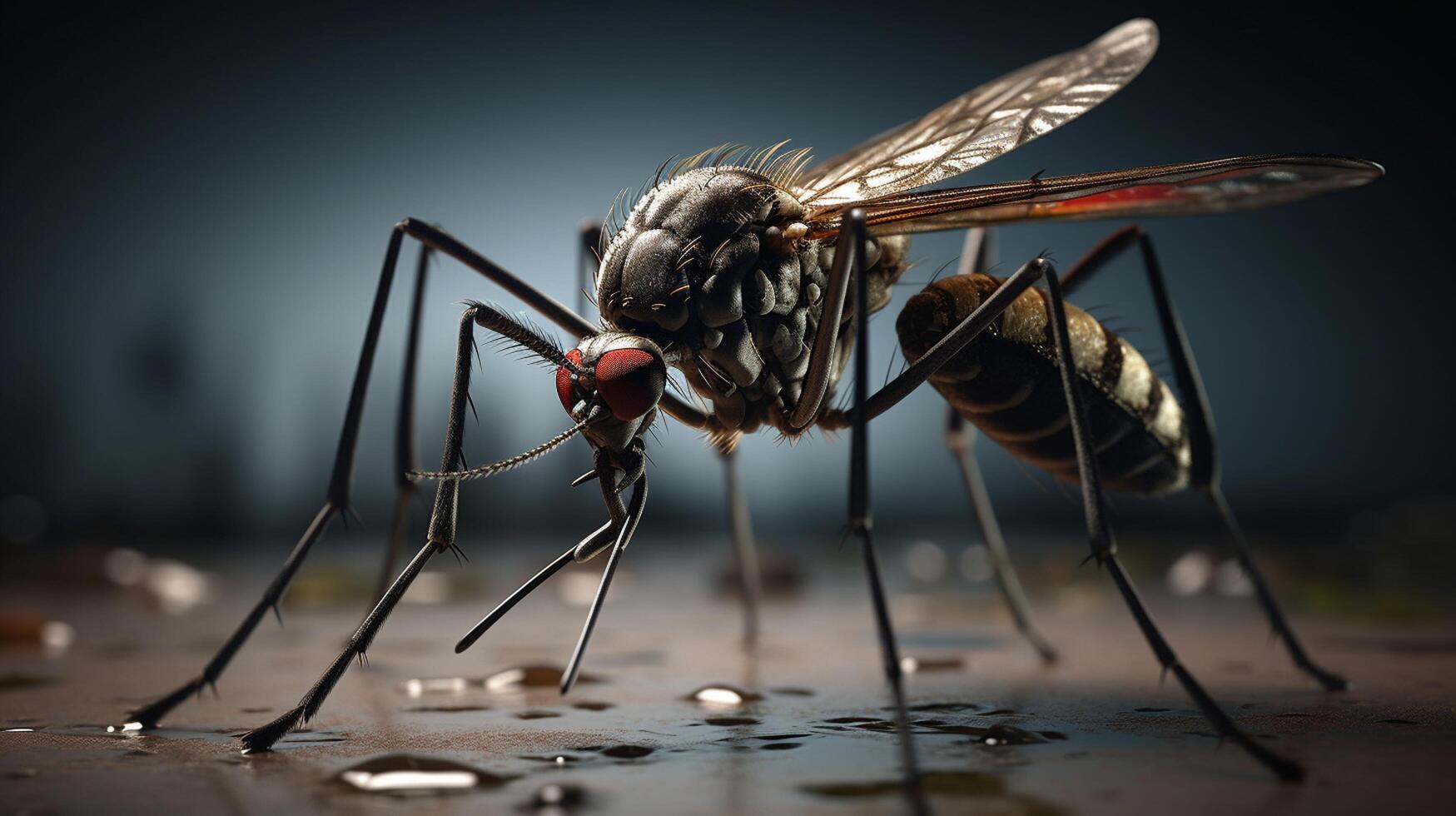 ai generado naturaleza mosquito lleno ver fotografía foto