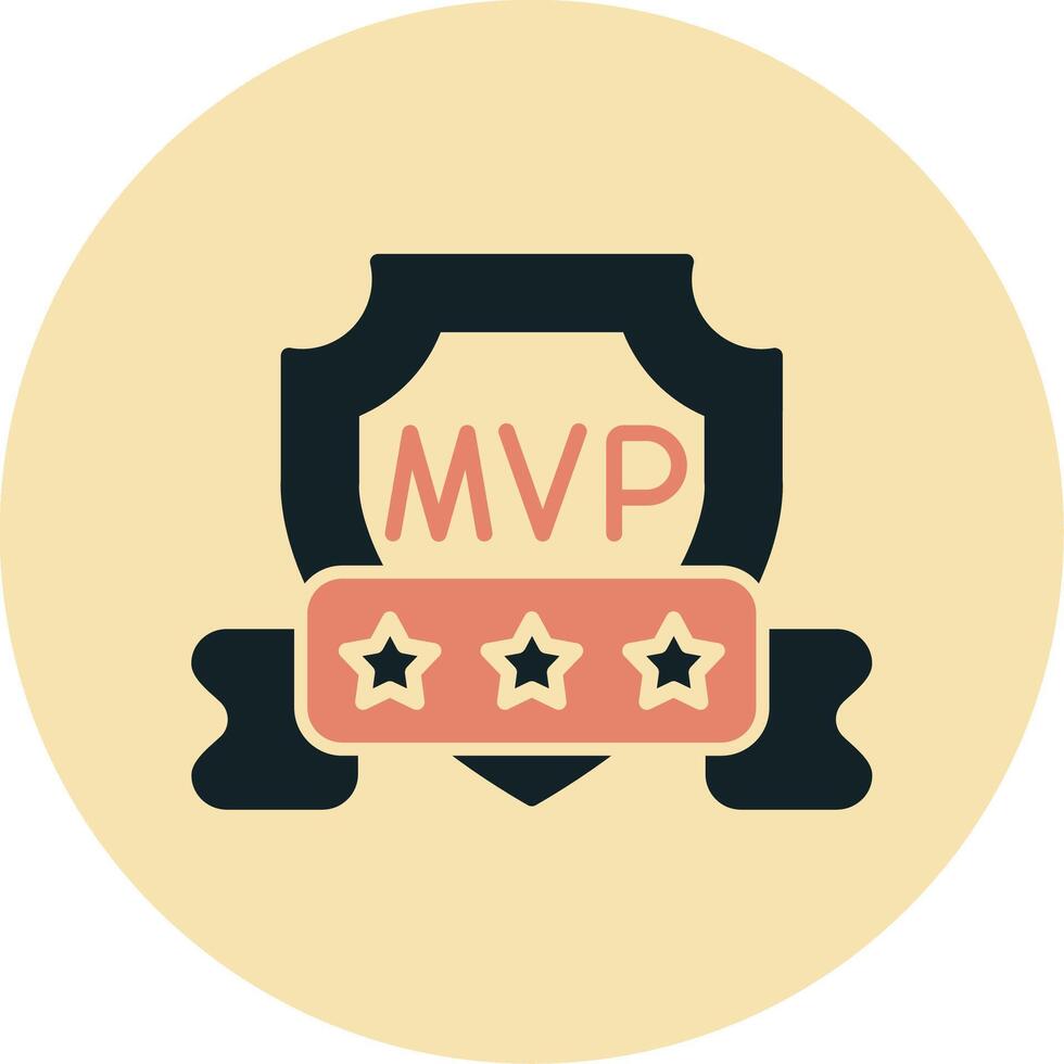 icono de vector de mvp