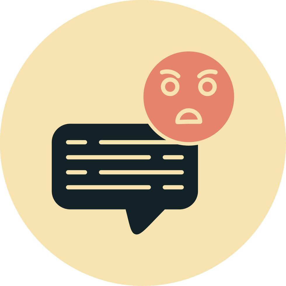 Angry Chat Vector Icon