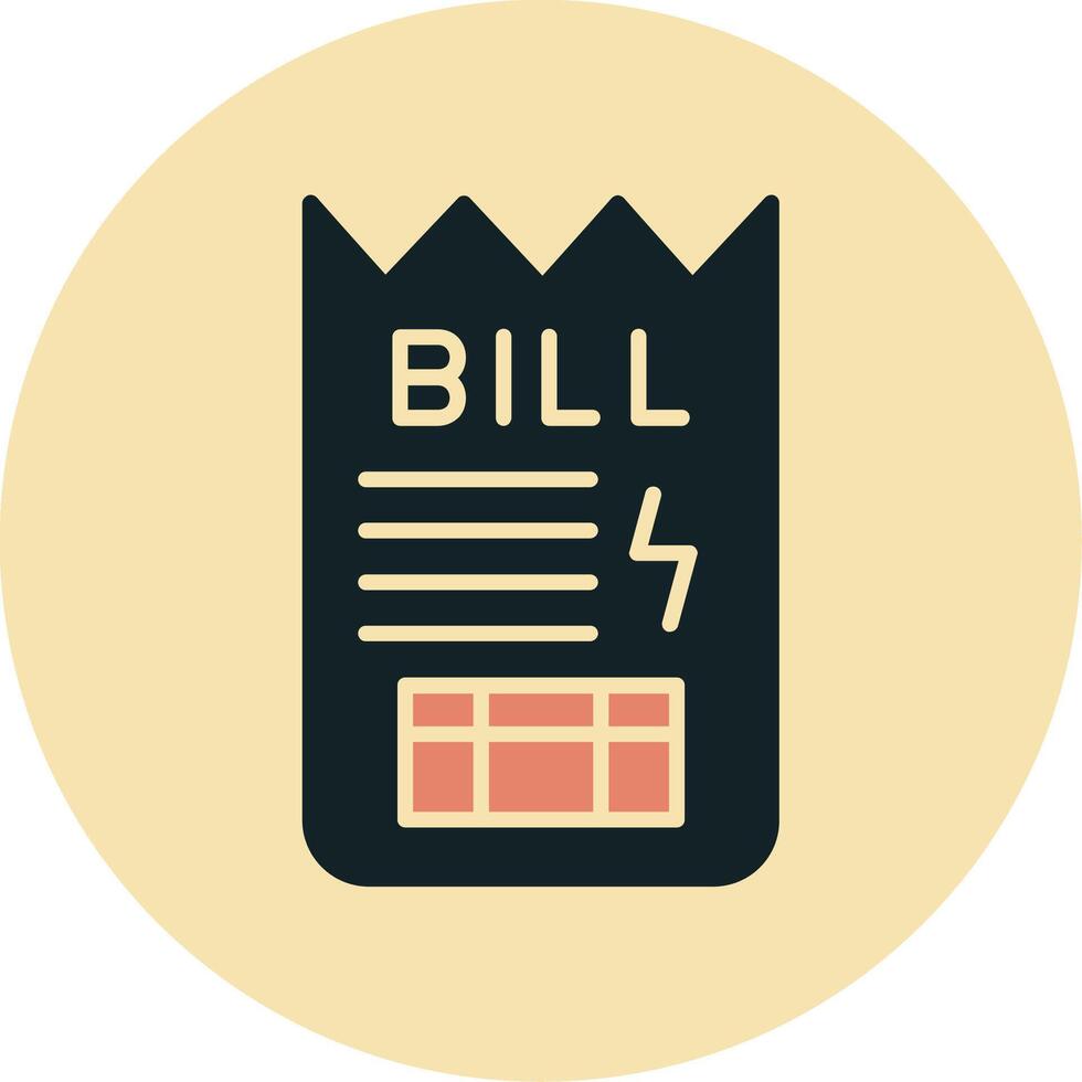 Bill Vector Icon